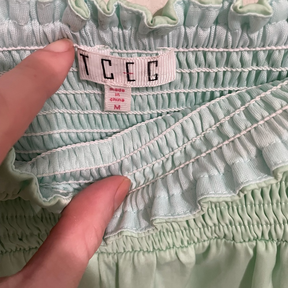 WORN 1 TIME. Mint green TCEC shorts. Perfect for any occasion!!